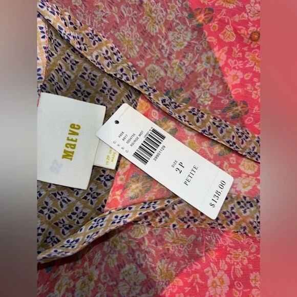 NWT MAEVE Morning Glory Hi-Low Slip Dress - Picture 8 of 8